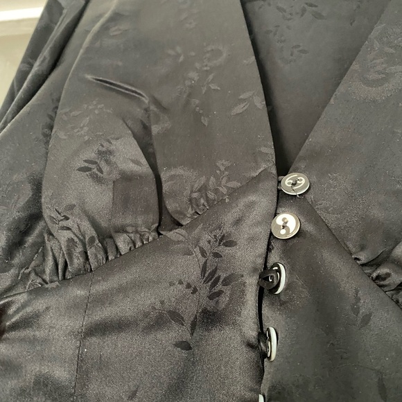 Realisation Par Kaia Top Black Floral Jacquard - Picture 6 of 6